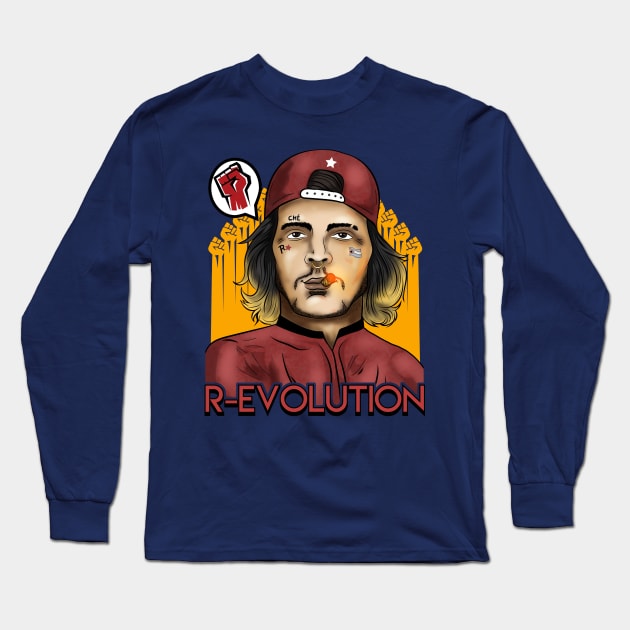 che guevara R-evolution Long Sleeve T-Shirt by the house of parodies